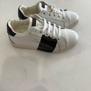 Dolce & Gabbana Kids White and Black Sneakers